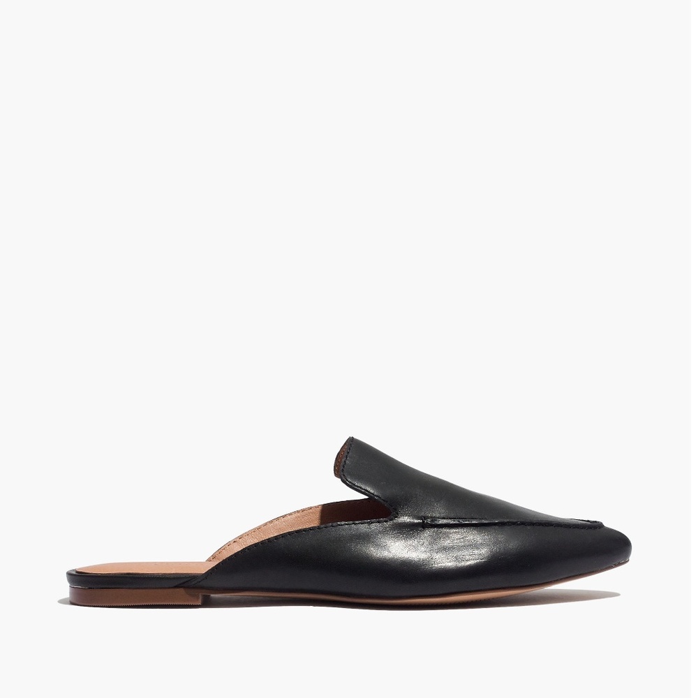 New MADEWELL The Frances Skimmer Mule in Black Leather - Picture 2 of 6